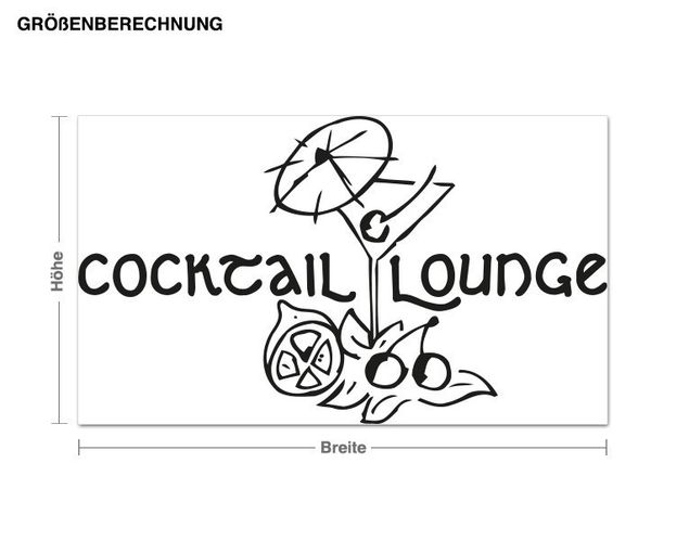 Déco murale cuisine Cocktail Lounge