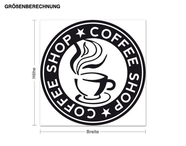 Sticker mural - Coffee shop