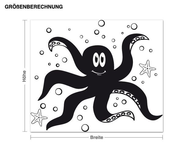 Sticker mural - Little Octopus