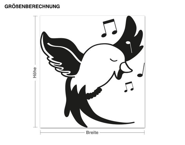 Sticker mural - Little bird