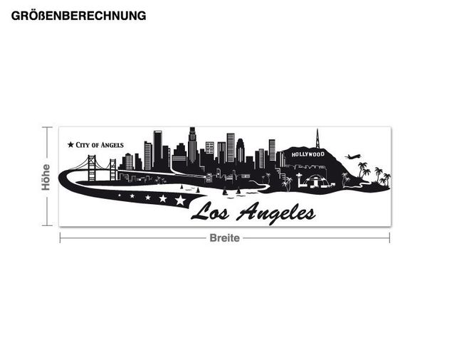 Stickers muraux villes Los Angeles