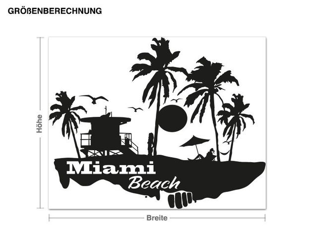 Sticker mural - Miami Beach