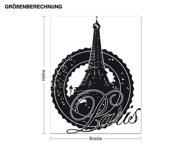 Autocollant mural Paris Logo Tour Eiffel Paris