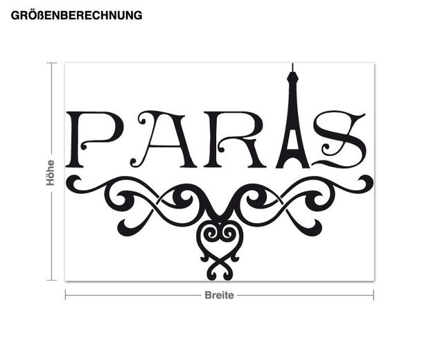 Stickers muraux Paris Paris ornemental