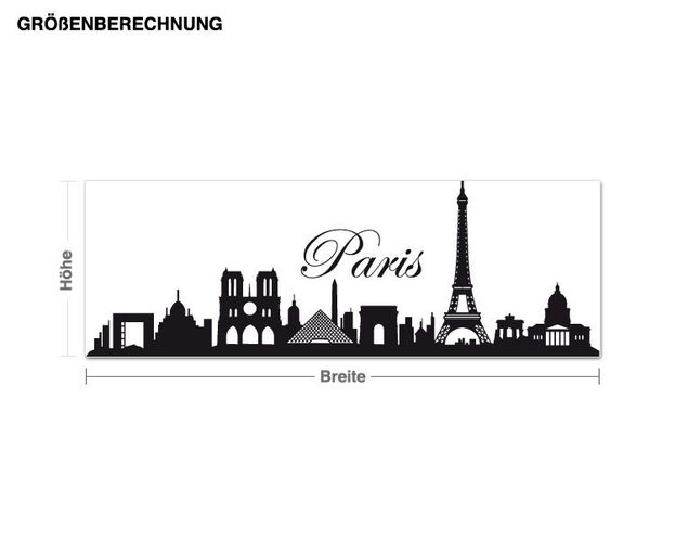 Stickers muraux Paris Paris skyline