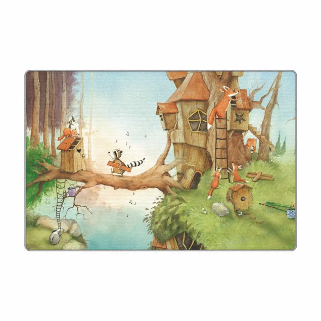 tapis lavable Wassily Raccoon - Wassily And Fox Family