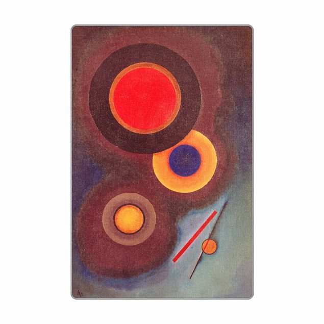 tapis grande taille Wassily Kandinsky - Circles And Lines
