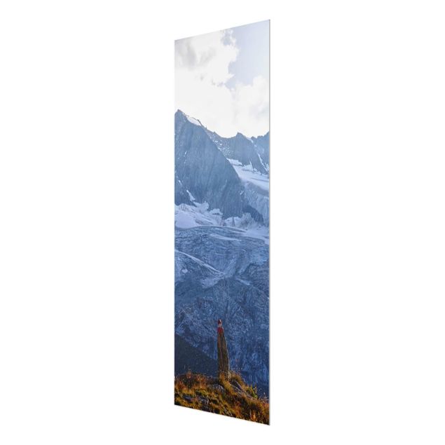 Tableaux nature Sentier balisé dans les Alpes