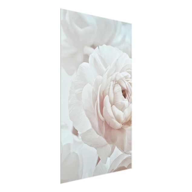 Tableau moderne Fleur blanche dans un océan de fleurs