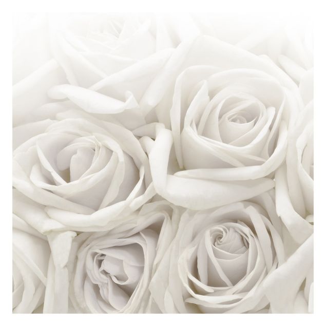 Papier peint panoramique White Roses