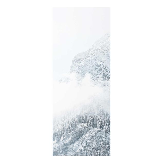 Tableau moderne Brouillard Blanc Dans Les Montagnes