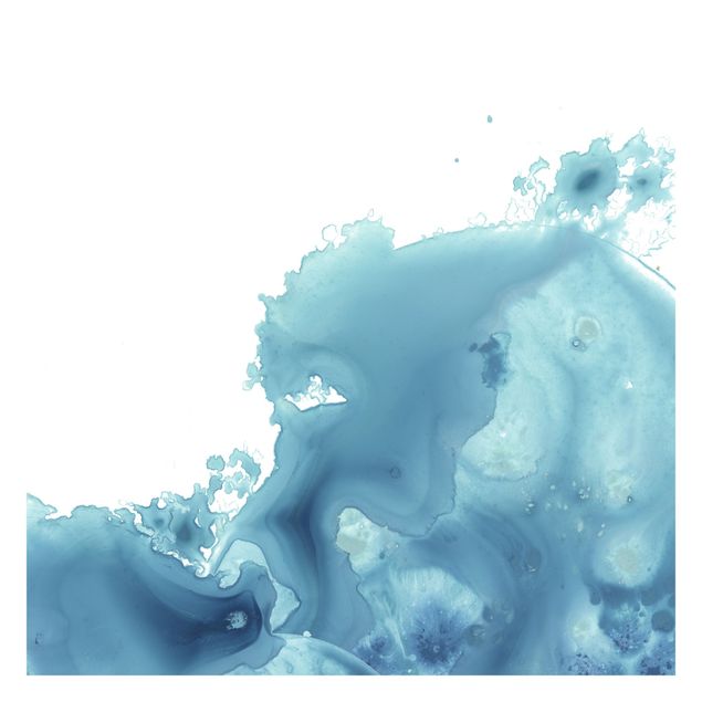 Papier peint - Wave Watercolour Turquoise II
