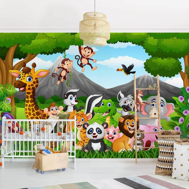 Décoration chambre bébé Wild Jungle Animals