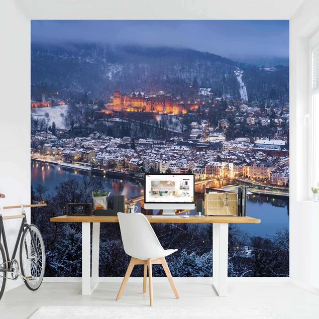 Papiers peints montagne Heidelberg en hiver