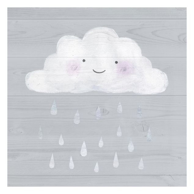 Papier peint - Cloud With Silver Raindrops
