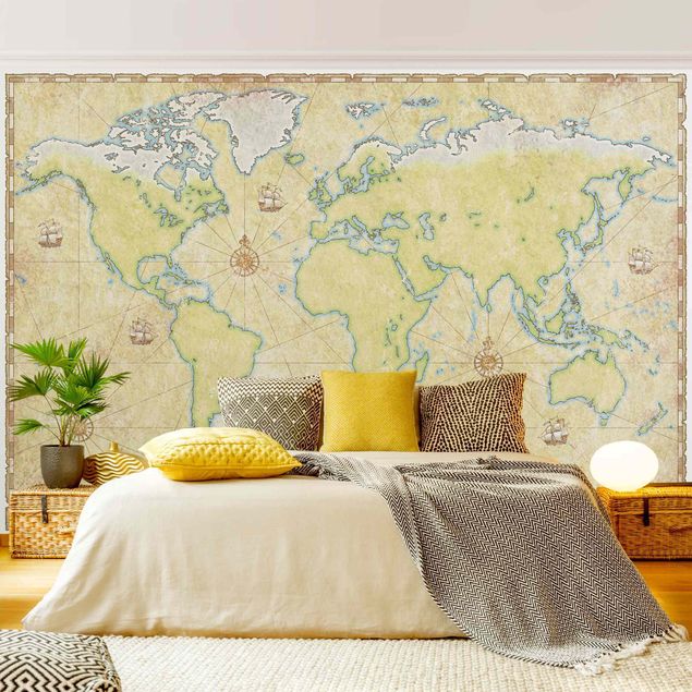 Papier peint carte du monde World Map