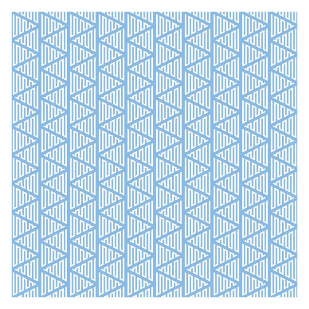 tapisserie panoramique Zigzag Triangle Pattern In Blue