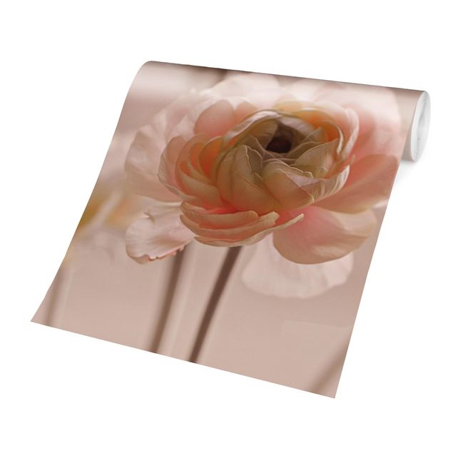 Tapisserie vintage Délicat bouquet de fleurs rose pâle