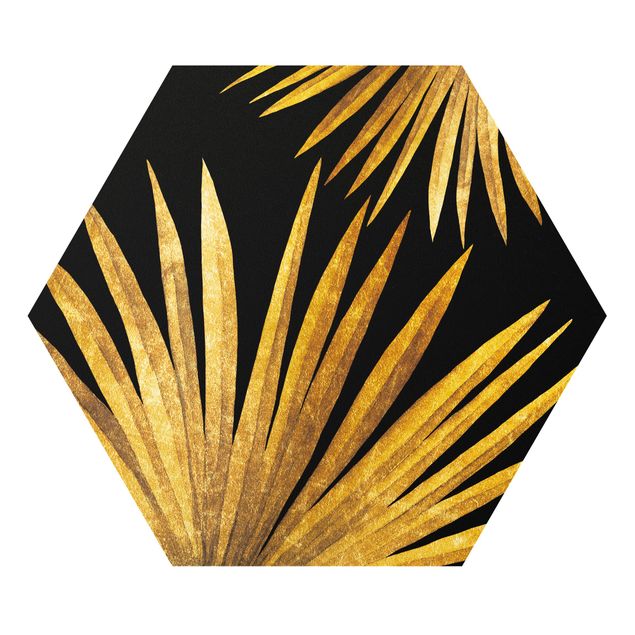 Tableaux forex Or - Palm Leaf sur noir