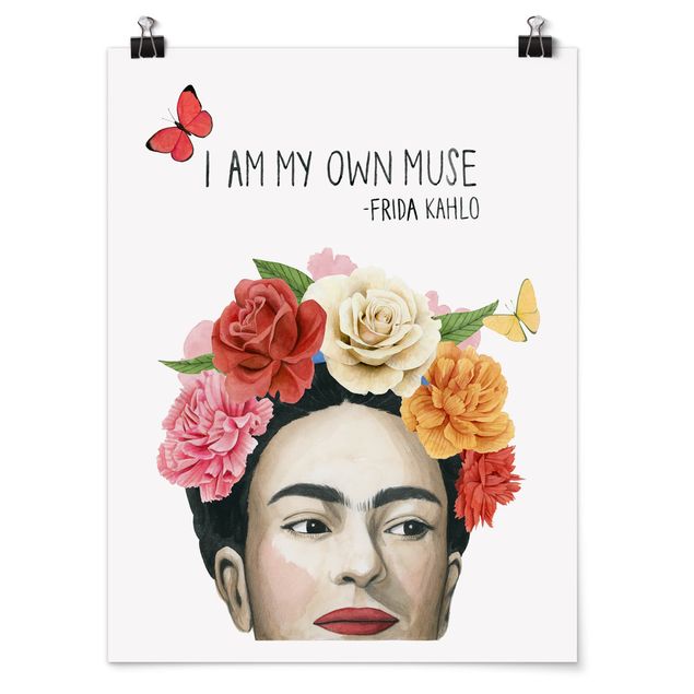 Tableau portraits Pensées de Frida - Muse