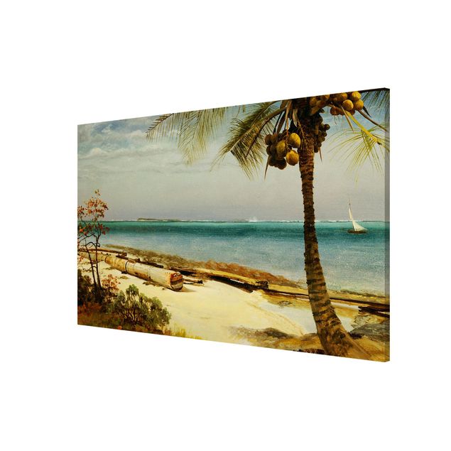 Tableau bord de mer Albert Bierstadt - Côte tropicale