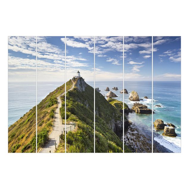 Tableaux de Rainer Mirau Phare de Nugget Point et mer Nouvelle-Zélande