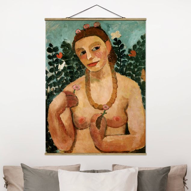 Déco mur cuisine Paula Modersohn-Becker - Autoportrait avec collier d'ambre