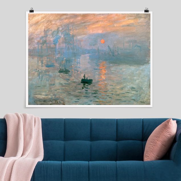 Déco murale cuisine Claude Monet - Impression (lever de soleil)
