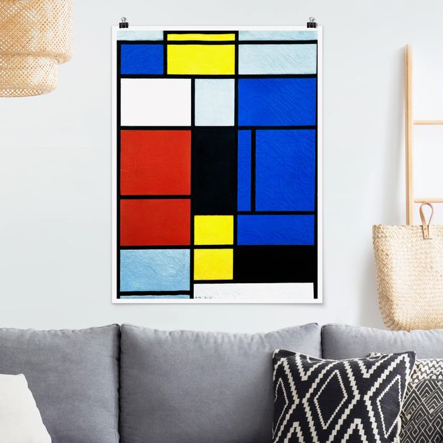 Poster reproduction - Piet Mondrian - Tableau No. 1