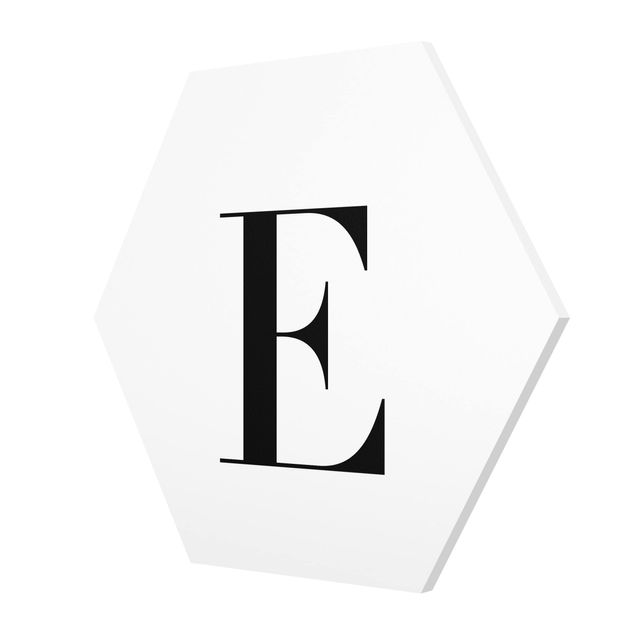 Tableaux Lettre Serif Blanc E