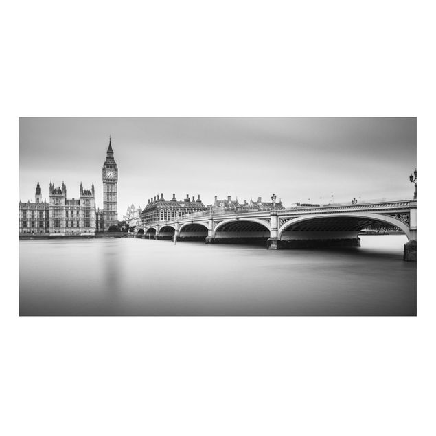 Tableau Londres Pont de Westminster et Big Ben