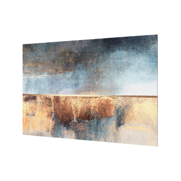 Fond de hotte - Abstract Lakeshore In Gold