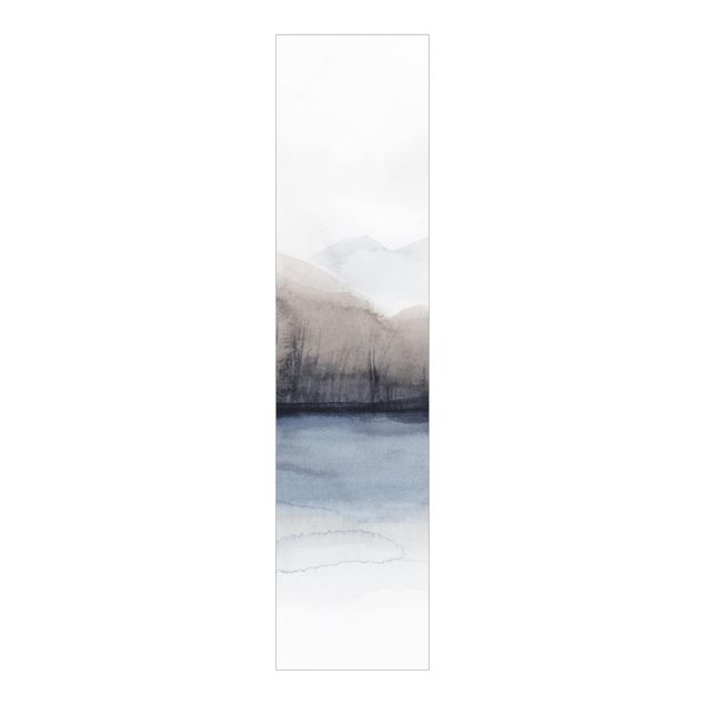 Panneaux coulissants abstraits Bord de Lac avec Montagnes II