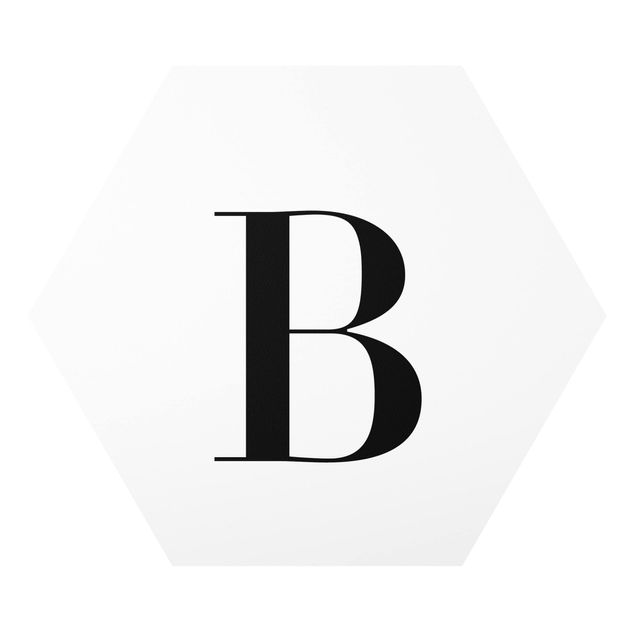 Tableau forex Lettre Serif Blanc B