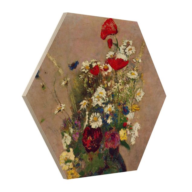 Tableaux Odilon Redon - Vase à fleurs avec des coquelicots