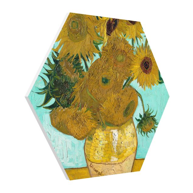 Tableaux pointillisme Vincent van Gogh - Tournesols