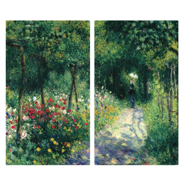 Couvre plaque de cuisson Auguste Renoir - Femmes dans un jardin