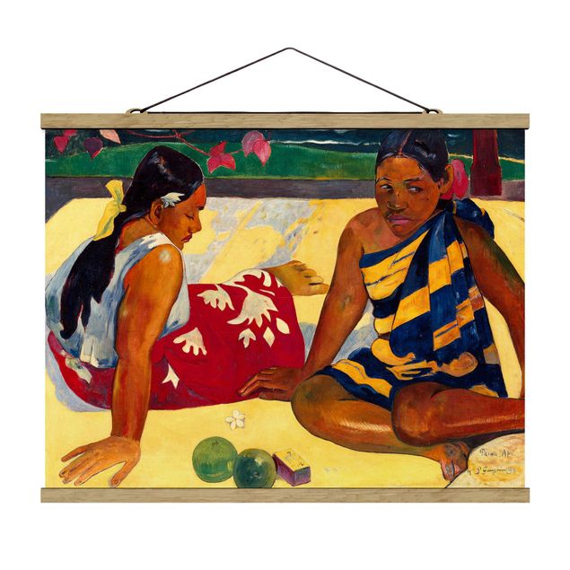Tableaux moderne Paul Gauguin - Parau Api (Deux femmes de Tahiti)