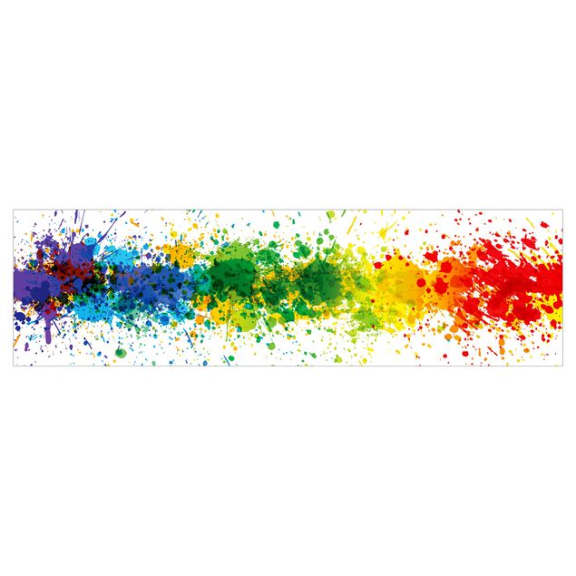 Revêtement mural cuisine - Rainbow Splatter II