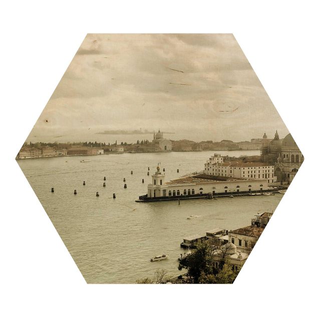 Hexagone en bois - Lagoon Of Venice