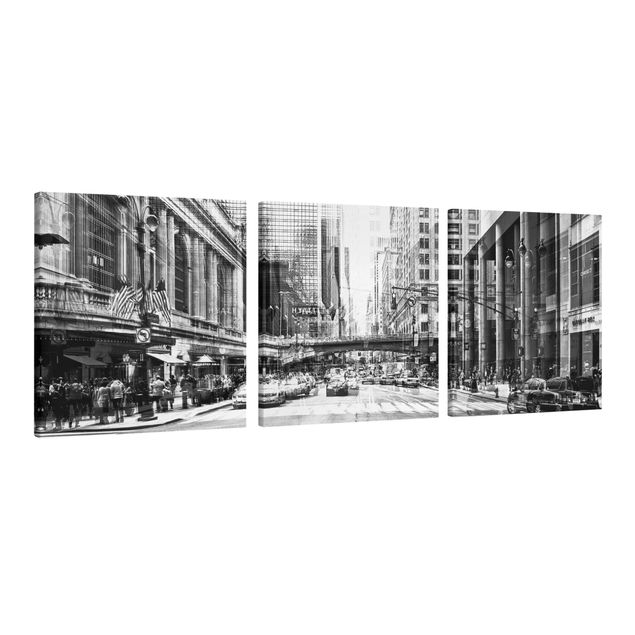 Tableaux sur toile en noir et blanc NYC Urban Noir et Blanc