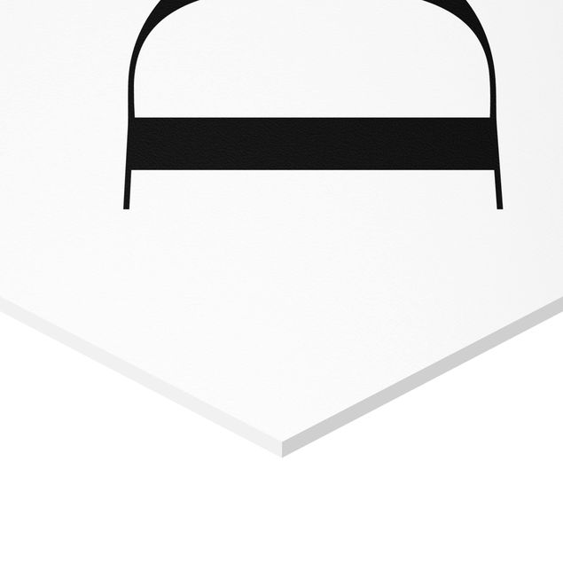 Hexagone en forex - Letter Serif White D