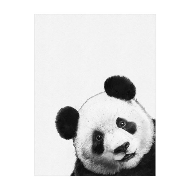 tapis noir et blanc Illustration Panda Dessin Noir Et Blanc