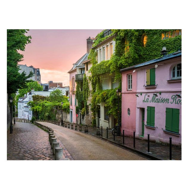 Tableau paysages Crépuscule de couleur rose à Paris