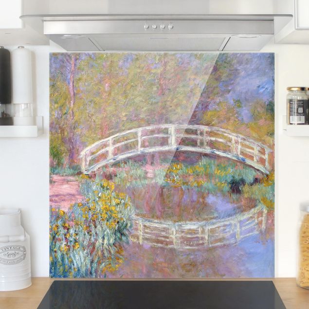 Déco mur cuisine Claude Monet - Pont du jardin de Monet