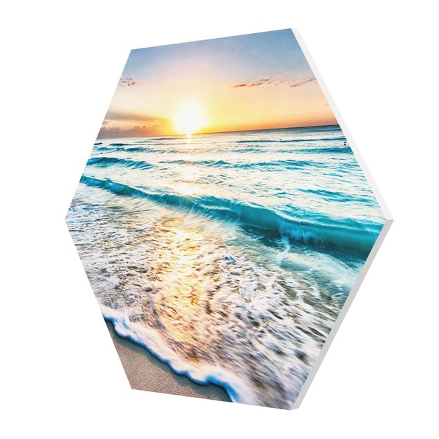 Tableau deco nature Coucher de soleil à la plage