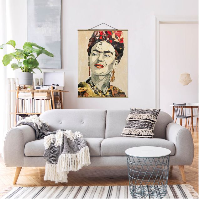 Tableaux portraits Frida Kahlo - Collage No.2
