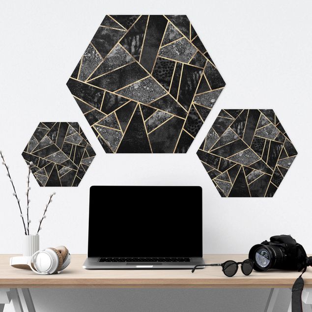 Hexagone en forex - Grey Triangles Gold