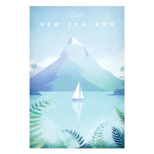 Tableau paysage Poster de voyage - Nouvelle-Zélande