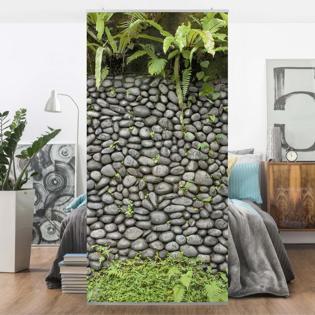 Panneau de séparation - Stone Wall With Plants